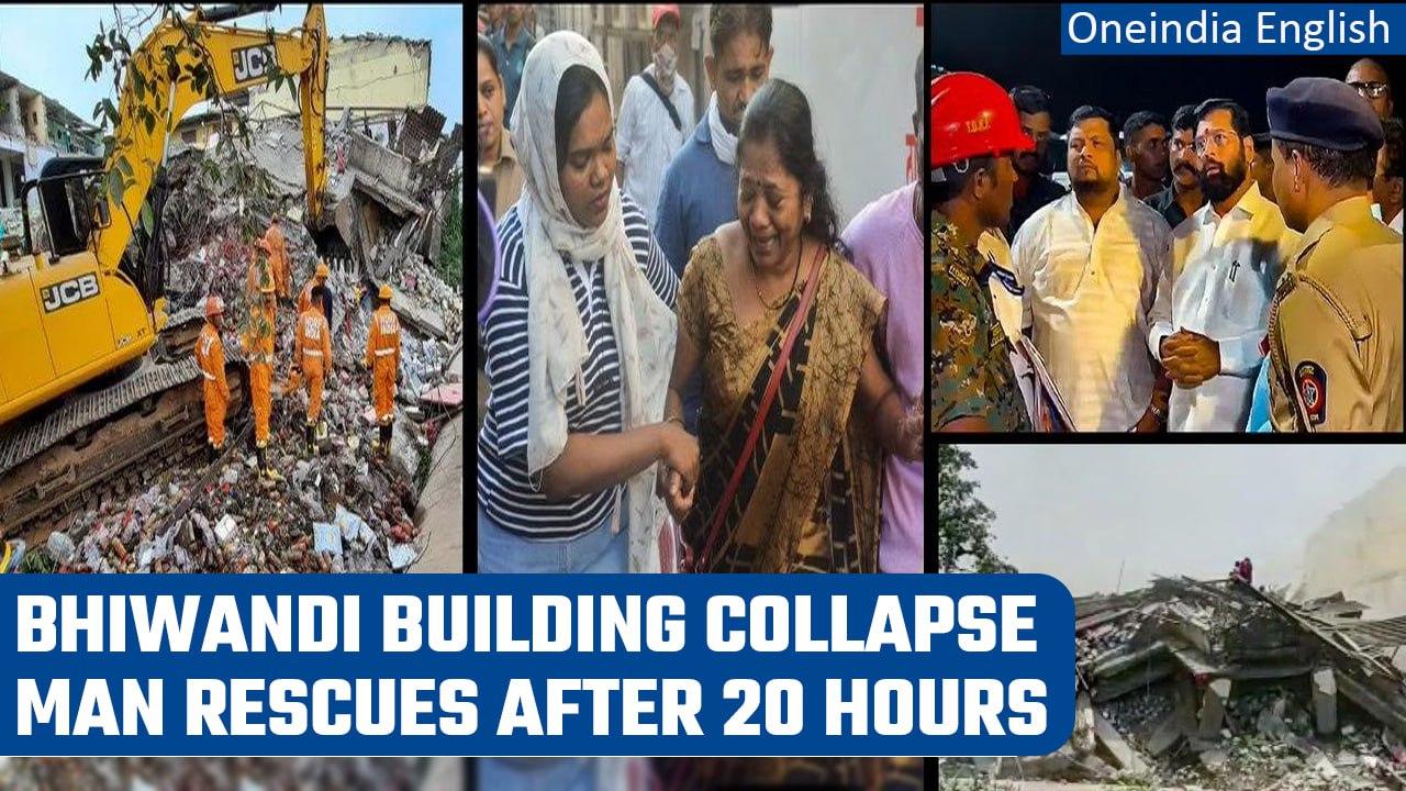 Maharashtra Bhiwandi Building Collapse: Man rescued after 20 hours, death toll rises | Oneindia News
