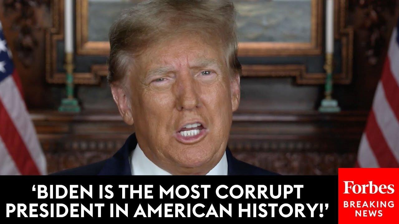 JUST IN: Trump Releases Video Statement In Response To Biden's Just-Announced 2024 Reelection Bid