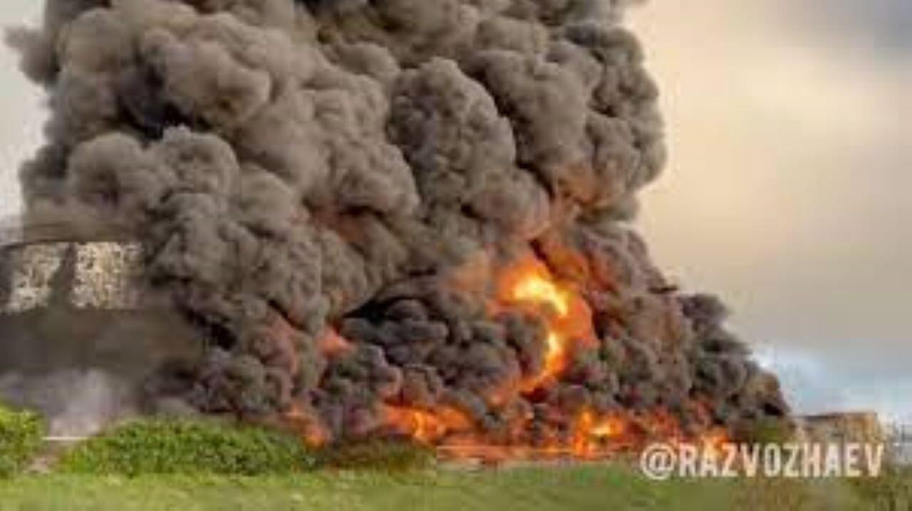 Crimea Fuel Depot On Fire, Russian-held Towns Shelled In Ukraine