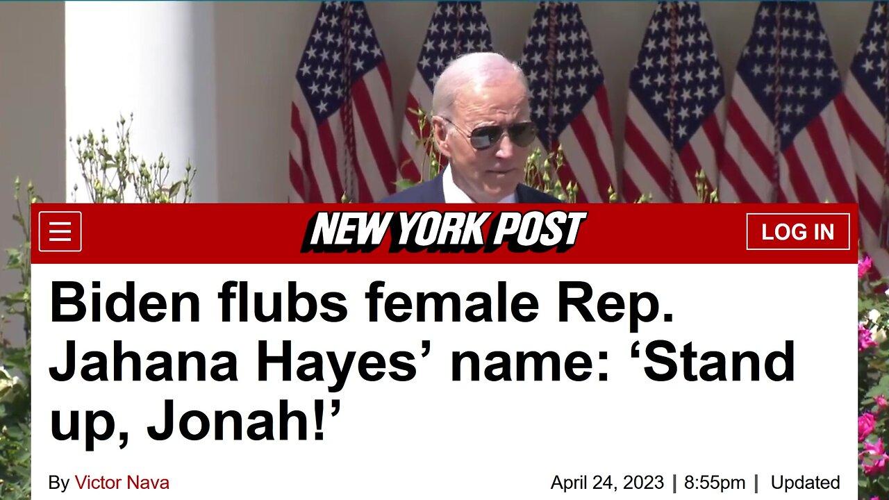 Meme Captain Joe Biden Flubs Name of Female Representative Jahana Hayes - "Stand Up Jonah"