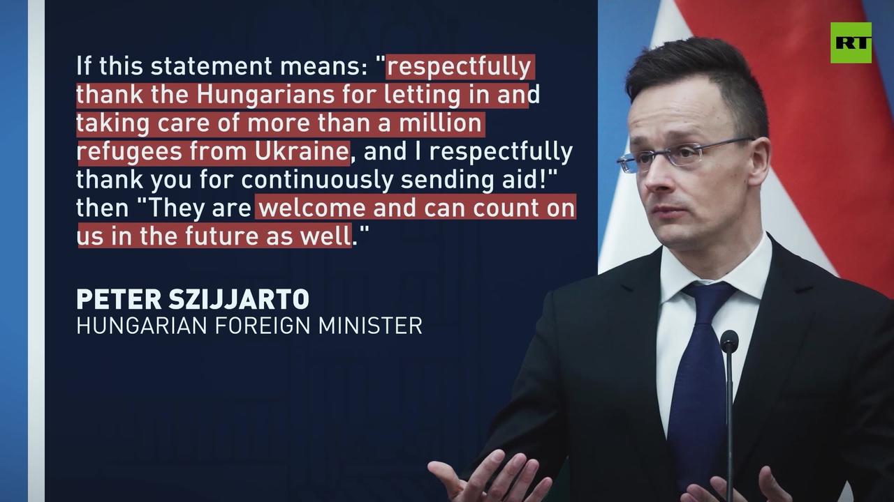 Hungarian FM slams Zelensky for comments on Budapest’s behavior