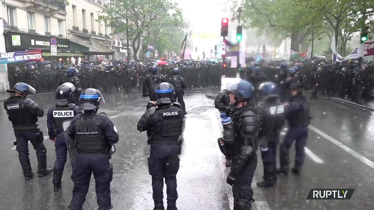 France: Tear gas, injuries during mass Labour Day rally in Paris as protesters clash with police