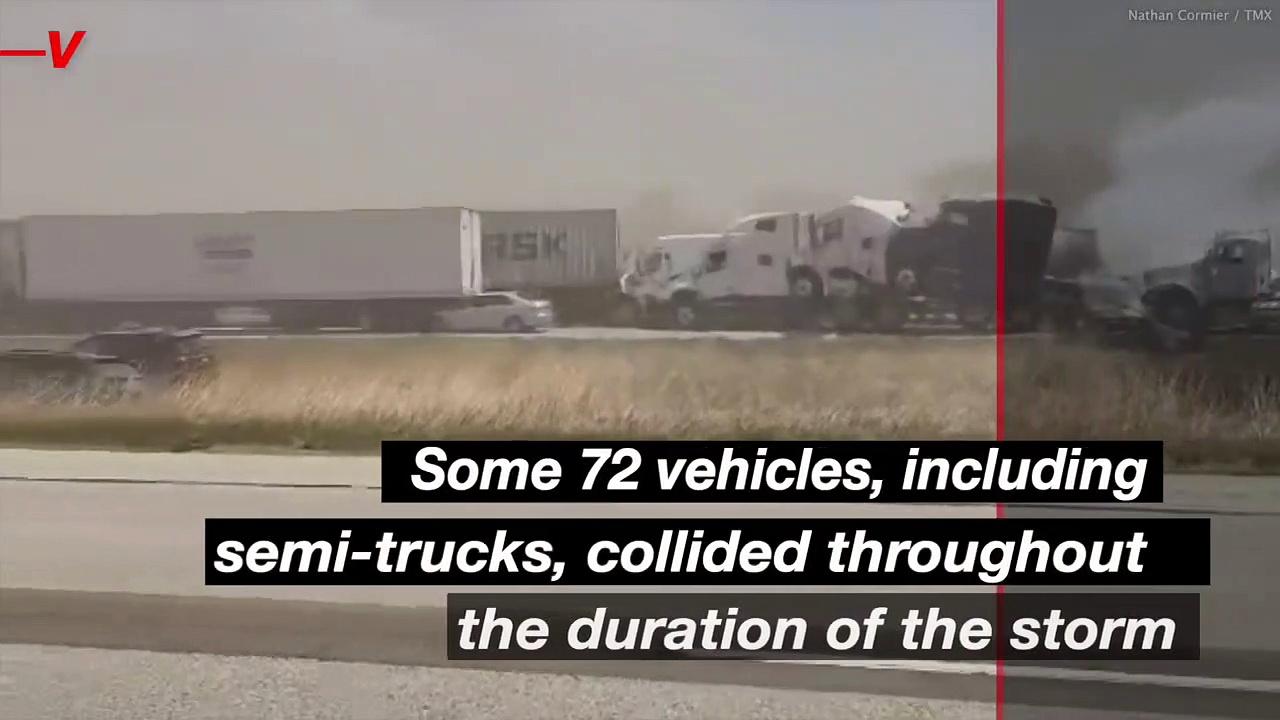 Sudden Dust Storm On Illinois Highway Causes 72-Car Pileup, Injuring Dozens and Killing Several