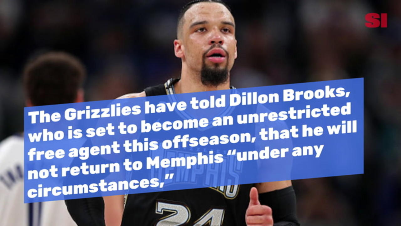 Dillon Brooks Will Not Be Back With the Grizzlies Next Season