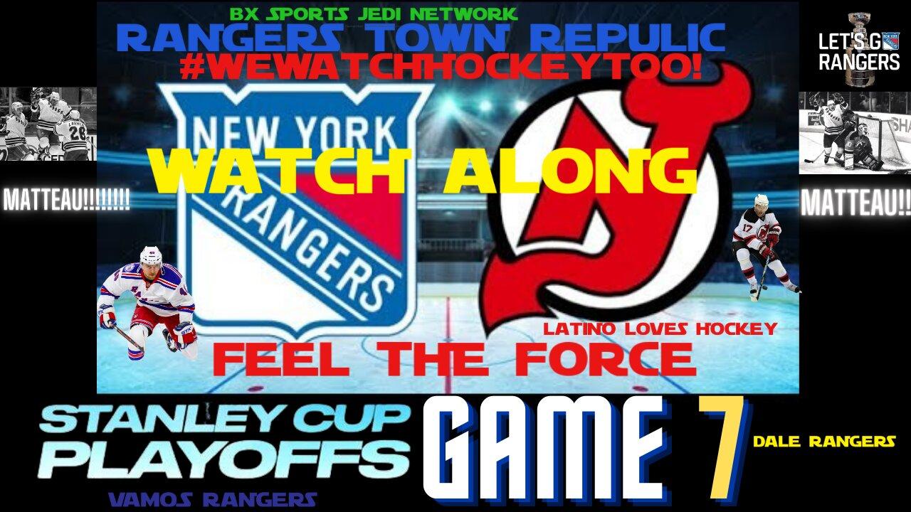 GAME#7 New York Rangers VS New Jersey Devils🏒 NHL PLAYOFFS FIRST ROUND LATINO'S WATCH HOCKEY TOO!