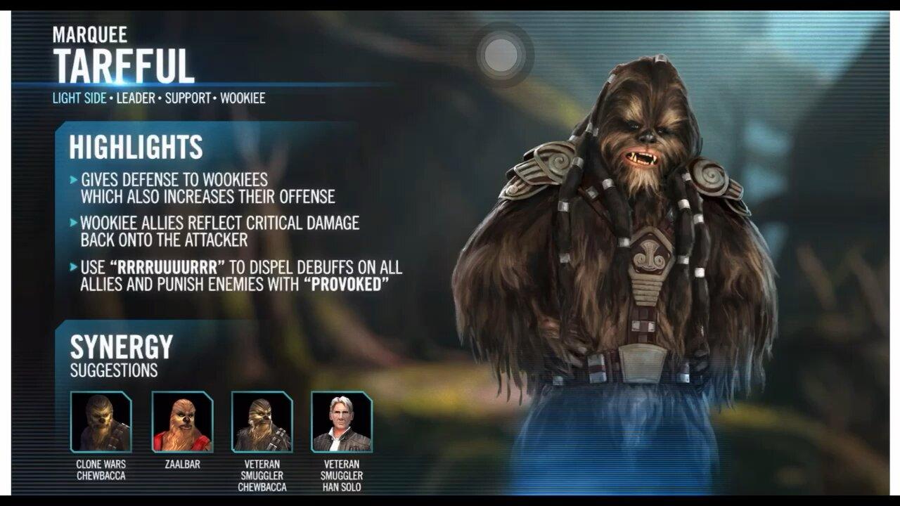 *NEW* Character Inbound: Tarfful! | Wookie Leader Bringing Wookie Tag to the Game! | SWGOH