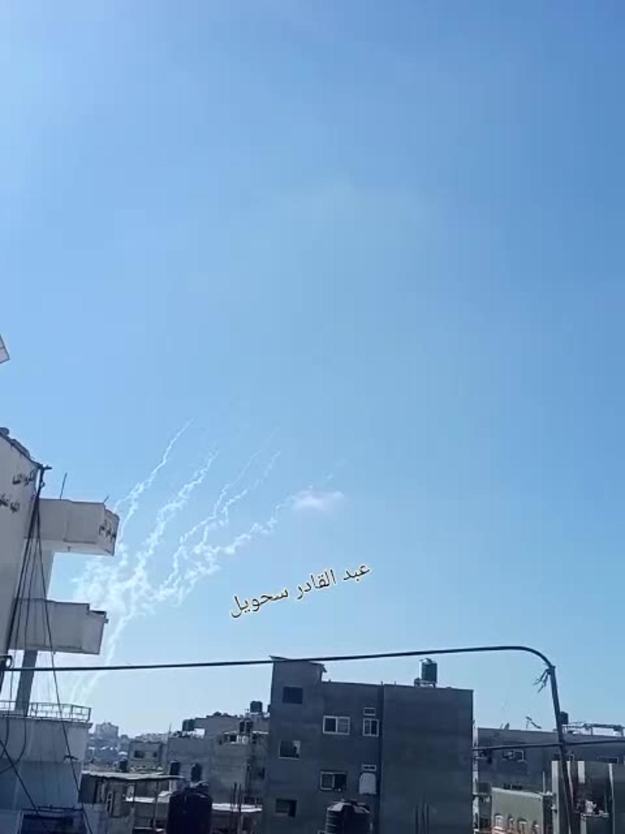 Dozens Of Rockets Are Fired From Gaza Strip To - One News Page VIDEO