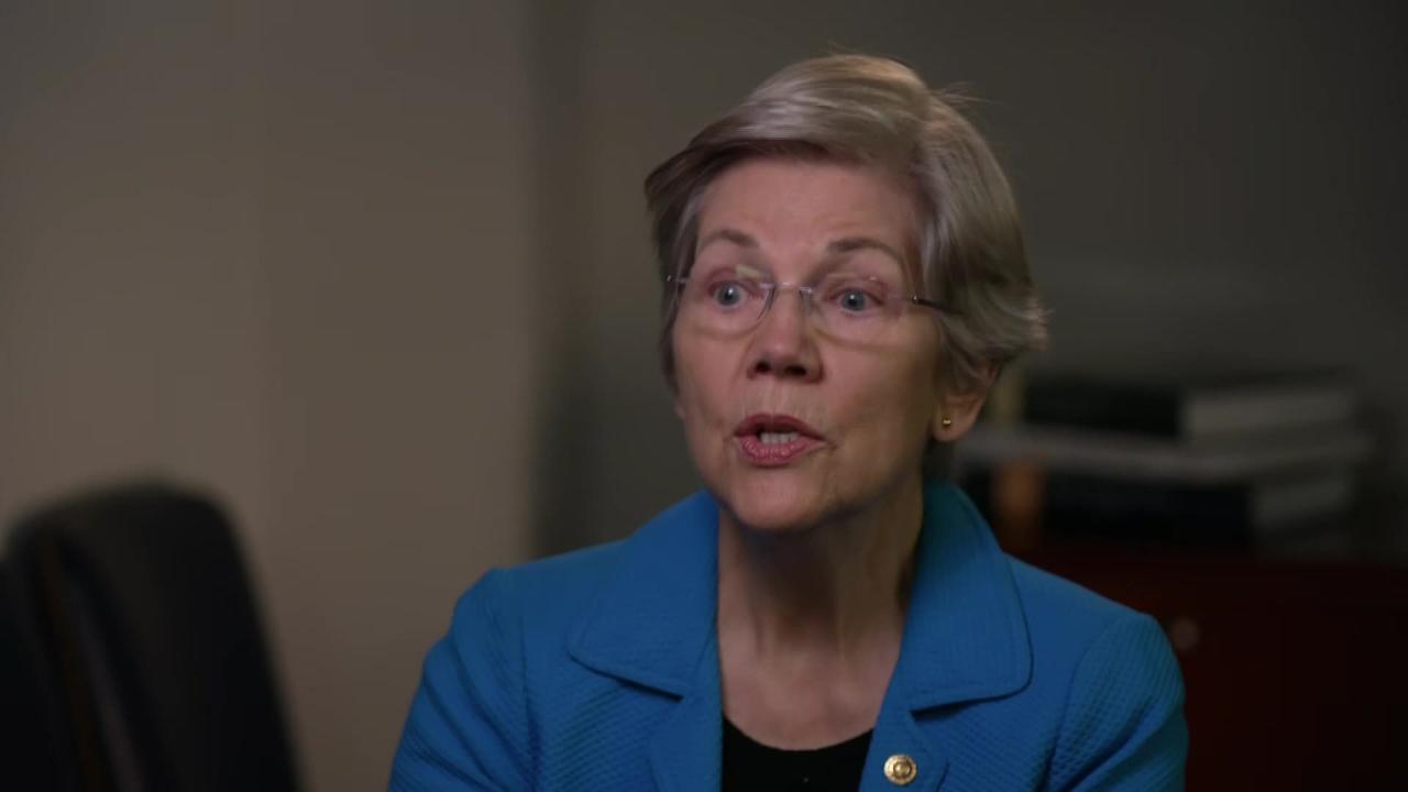 Sen. Warren claims the US 'government pays its debts, period'