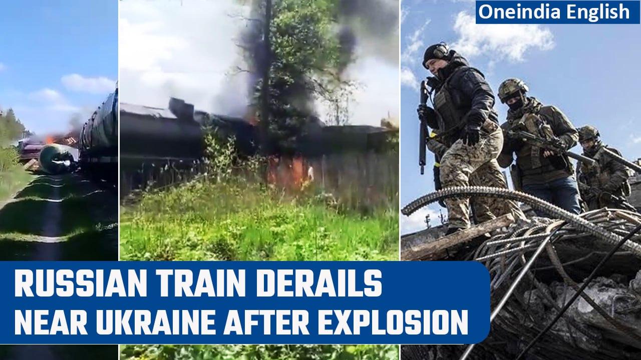 Ukraine- Russia War: Russian train carrying oil derails after explosion near Ukraine | Oneindia News
