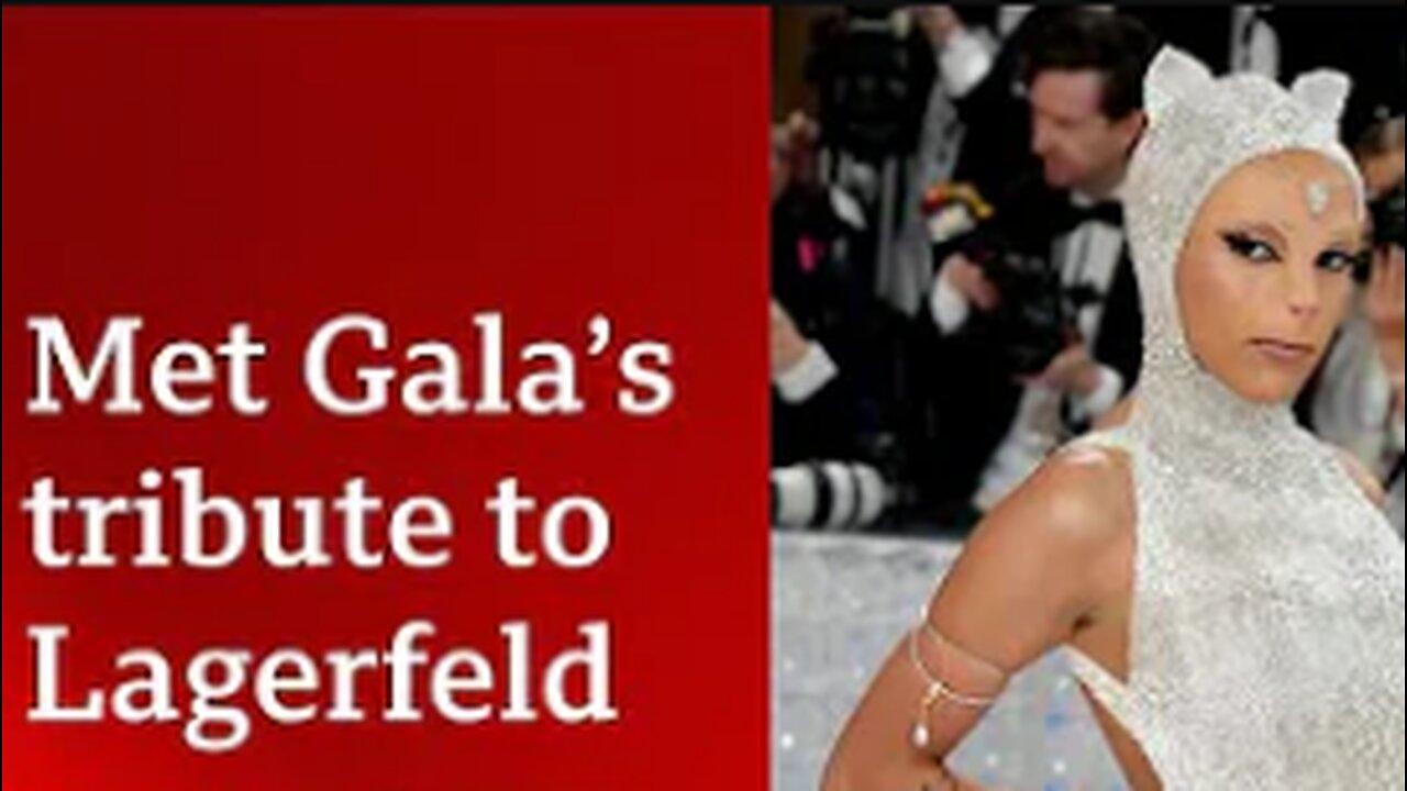 Met Gala 2023: Stars celebrate fashion designer Karl Lagerfeld - BBC News