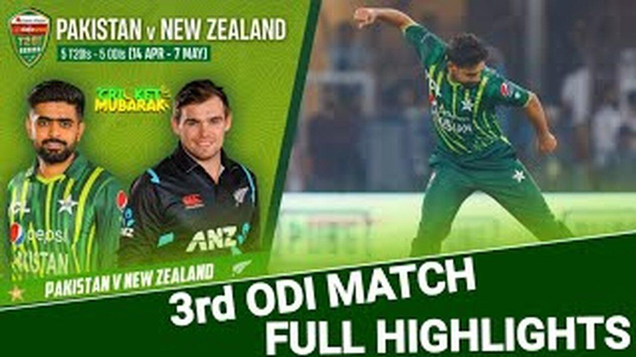 Pakistan vs New Zealand 3rd ODI Match Live Now