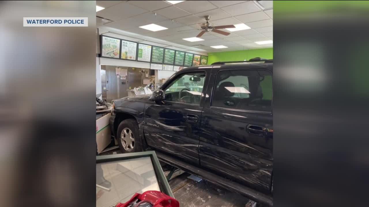 Drunk driver plows into Subway restaurant in Racine County