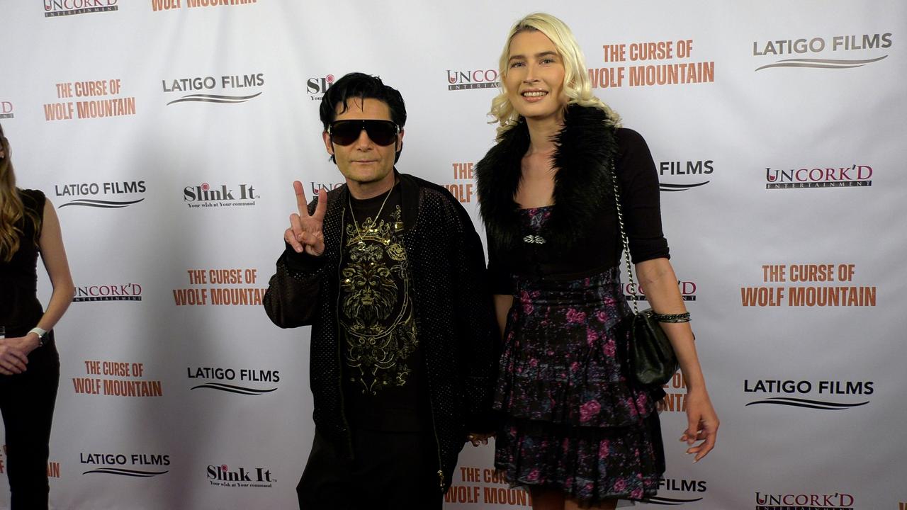 Corey Feldman and Courtney Anne Mitchell 'The Curse of Wolf Mountain' World Premiere Red Carpet