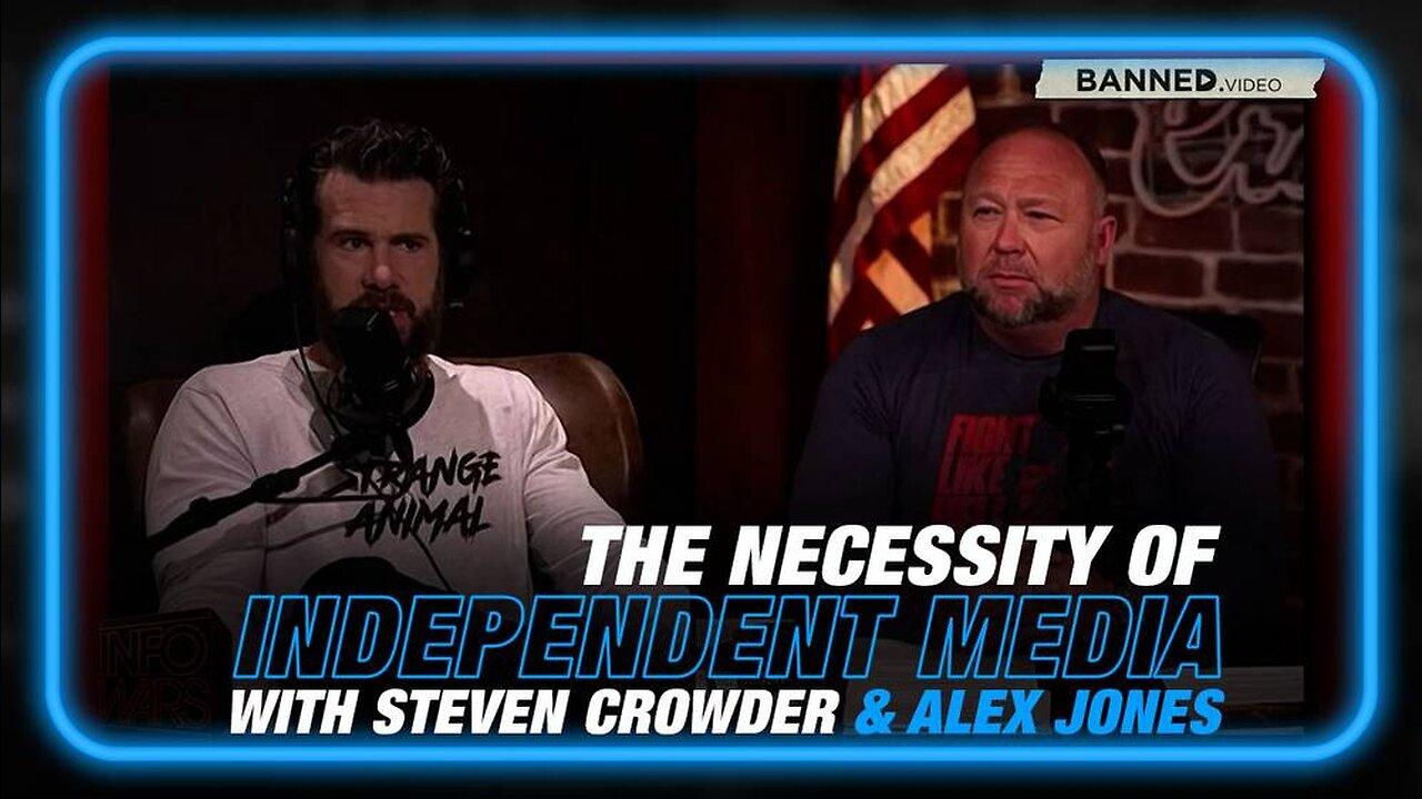 Steven Crowder and Alex Jones Break Down the One News Page VIDEO