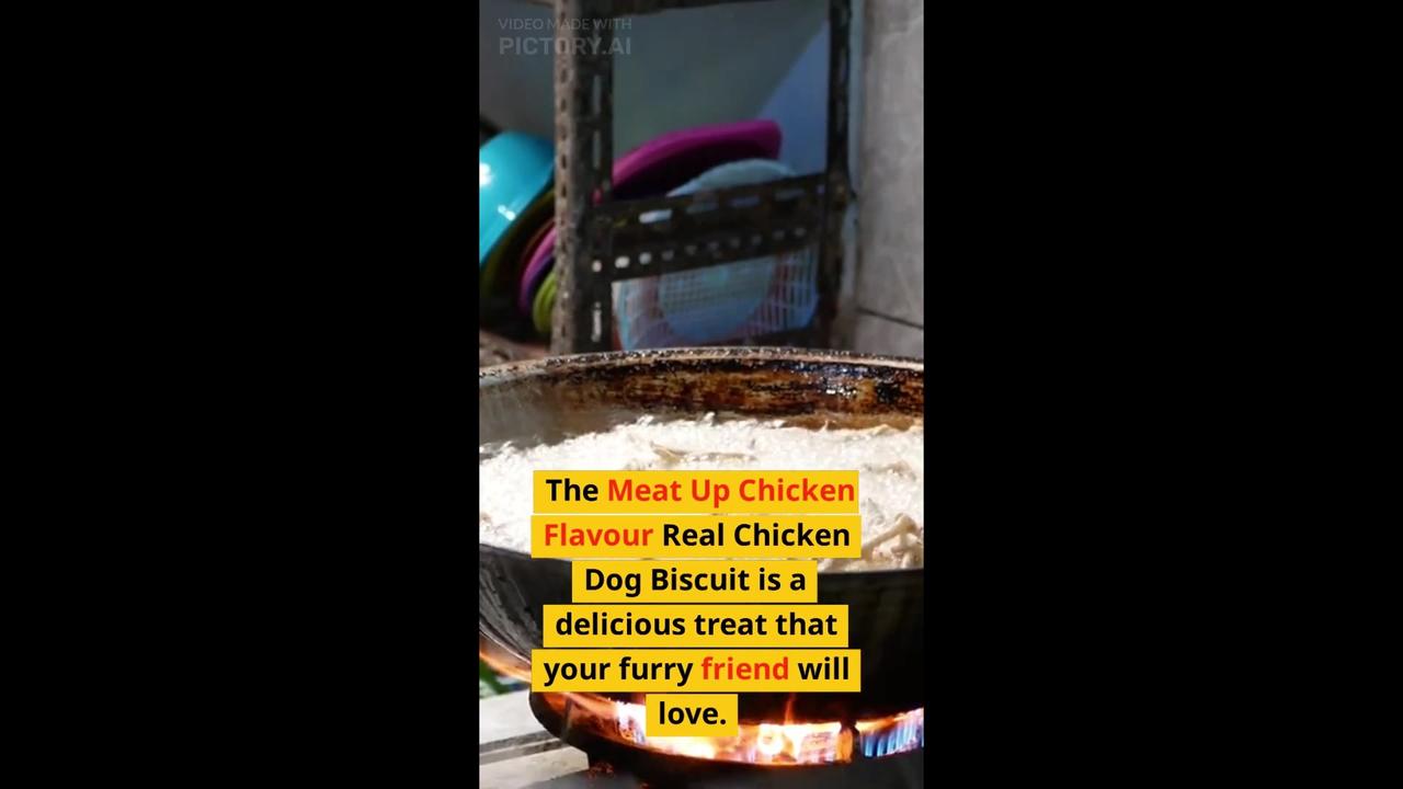 Meat Up Chicken Flavour Real Chicken Dog Biscuit One News Page VIDEO