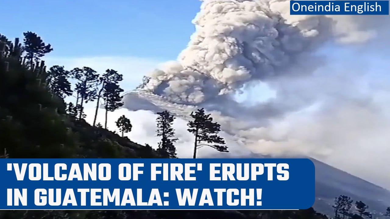 Guatemala: More than 1,000 evacuated as active volcano named ‘Fuego’ erupts | Oneindia News