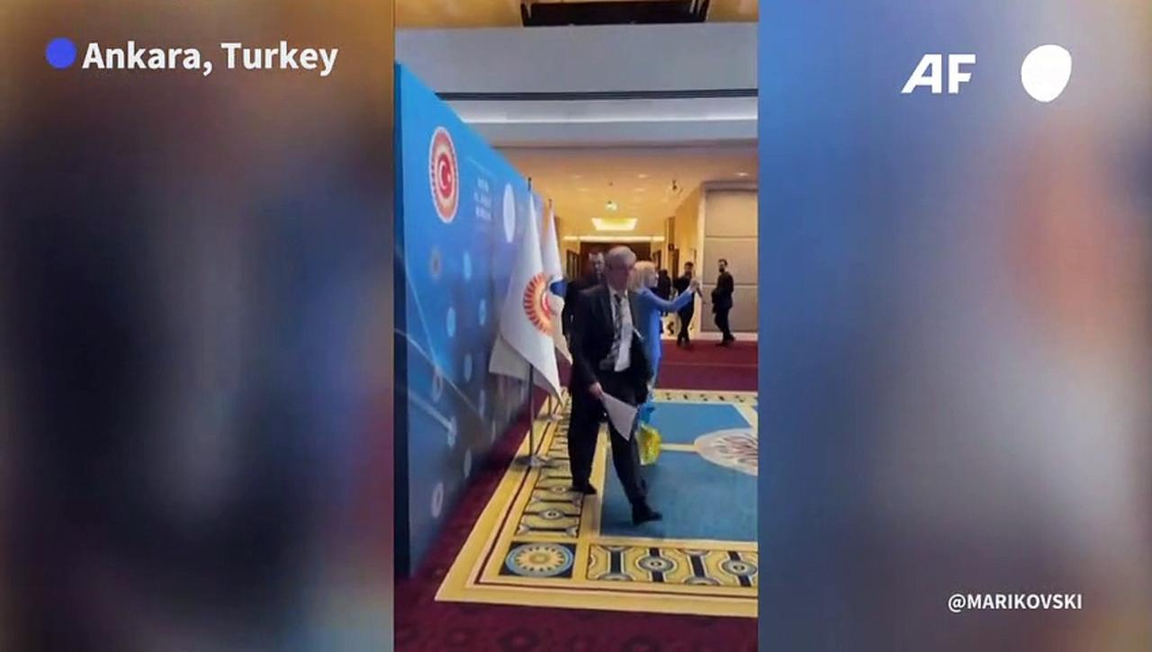 Physical altercation breaks out between Russian and Ukrainian delegates at Turkey summit