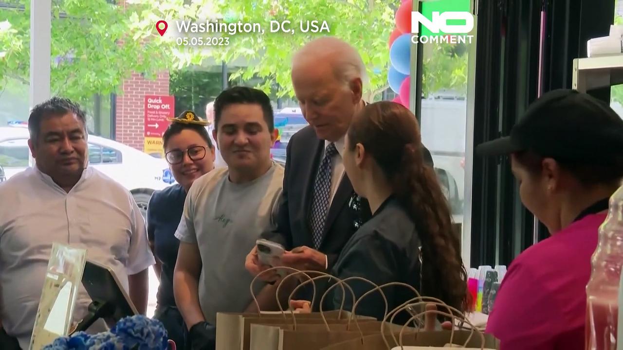 WATCH: President Biden celebrates Cinco de Mayo at DC taqueria
