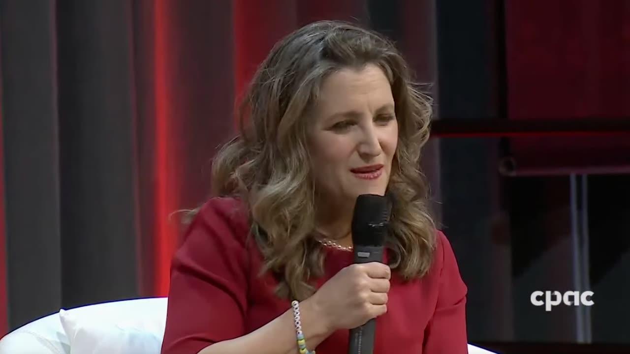 Hillary Clinton and Chrystia Freeland praise Justin Trudeau as a “feminist” Prime Minister who fights on behalf of women