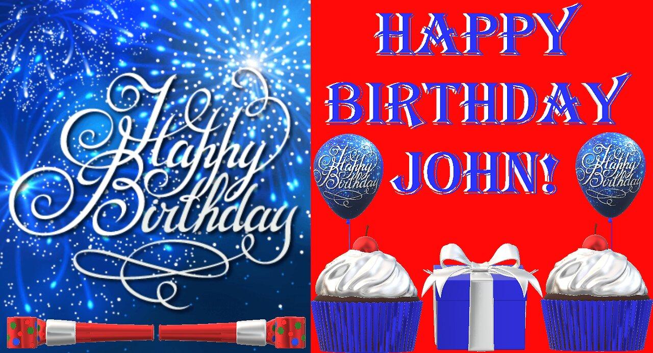 Happy Birthday 3D - Happy Birthday John - Happy Birthday To You - Happy Birthday Song