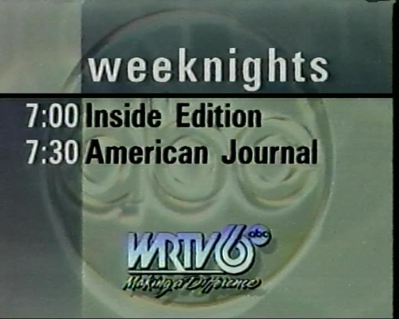 June 7, 1996 - WRTV Promo for 'Inside Edition' & 'American Journal'.mp4