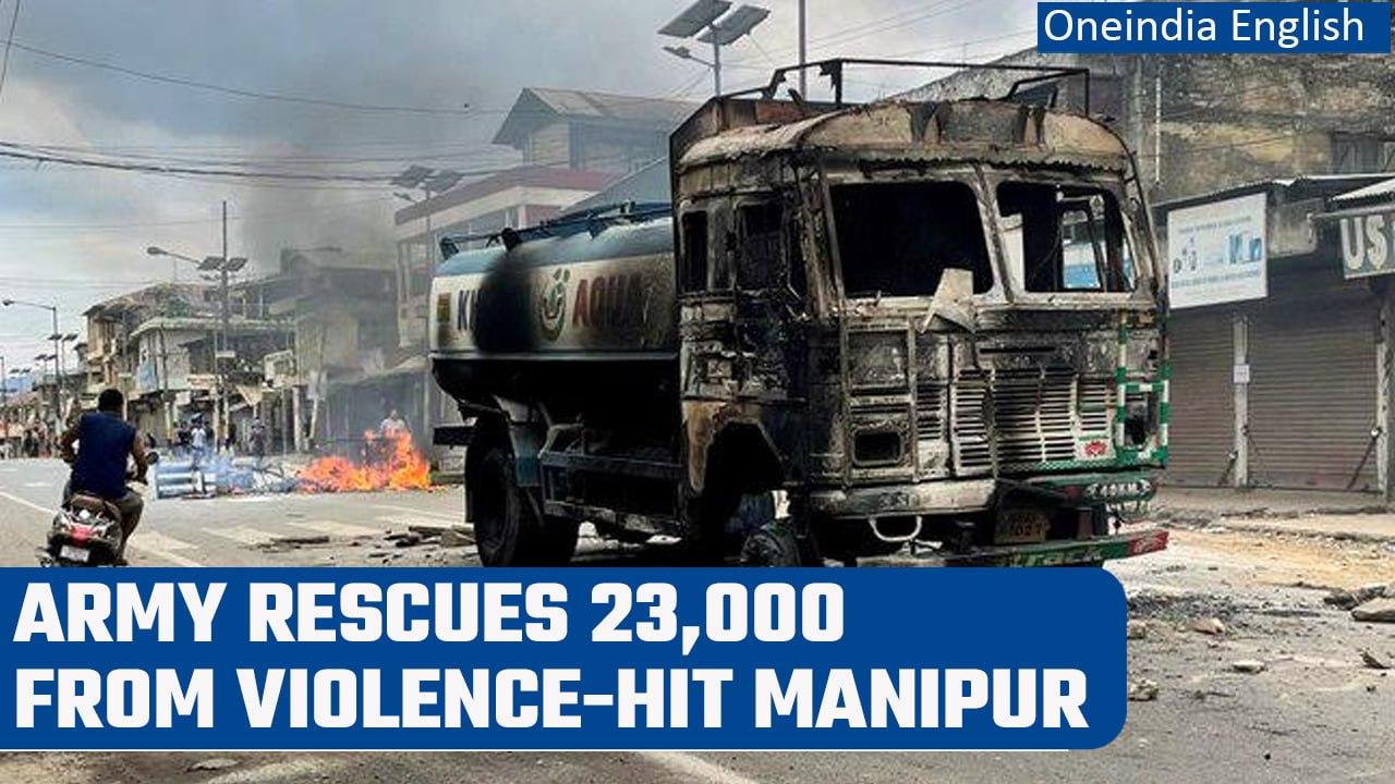 Manipur Violence: Army rescues more than 23,000, many flee to Assam | Oneindia News