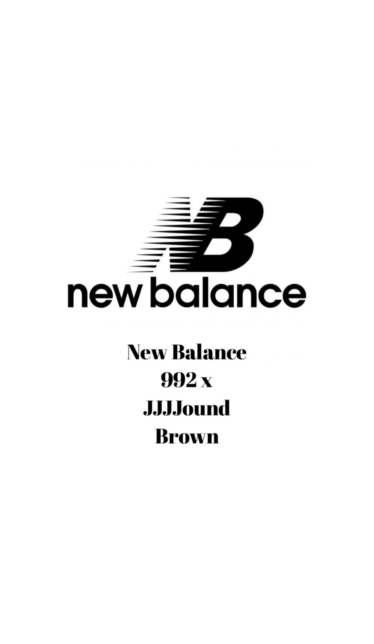 jjjjound new balance 992 brown