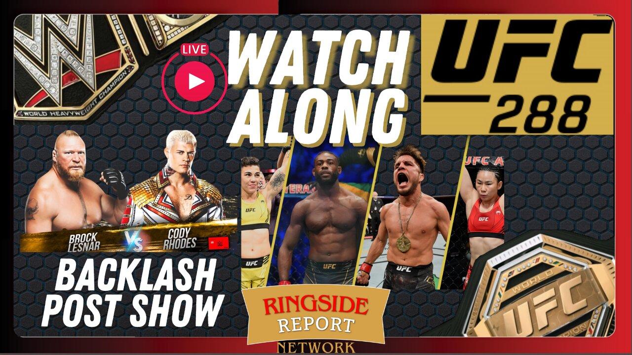 UFC 288: Sterling vs. Cejudo Watch Along | WWE Backlash Post Show | LIVE🟥