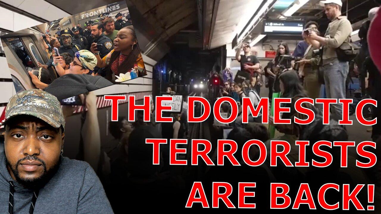WOKE NYC Jordan Neely Protestors ARRESTED As They SHUT DOWN Power And TAKEOVER TRACKS In Subway!