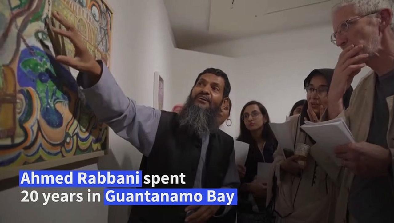 Former Guantanamo Bay inmate showcases 20-year ordeal in paintings
