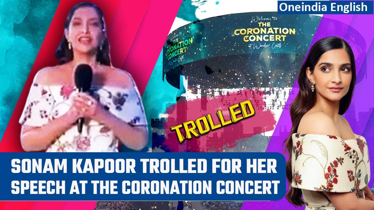 King Charles Coronation Concert: Sonam Kapoor trolled for animated speech | Oneindia News
