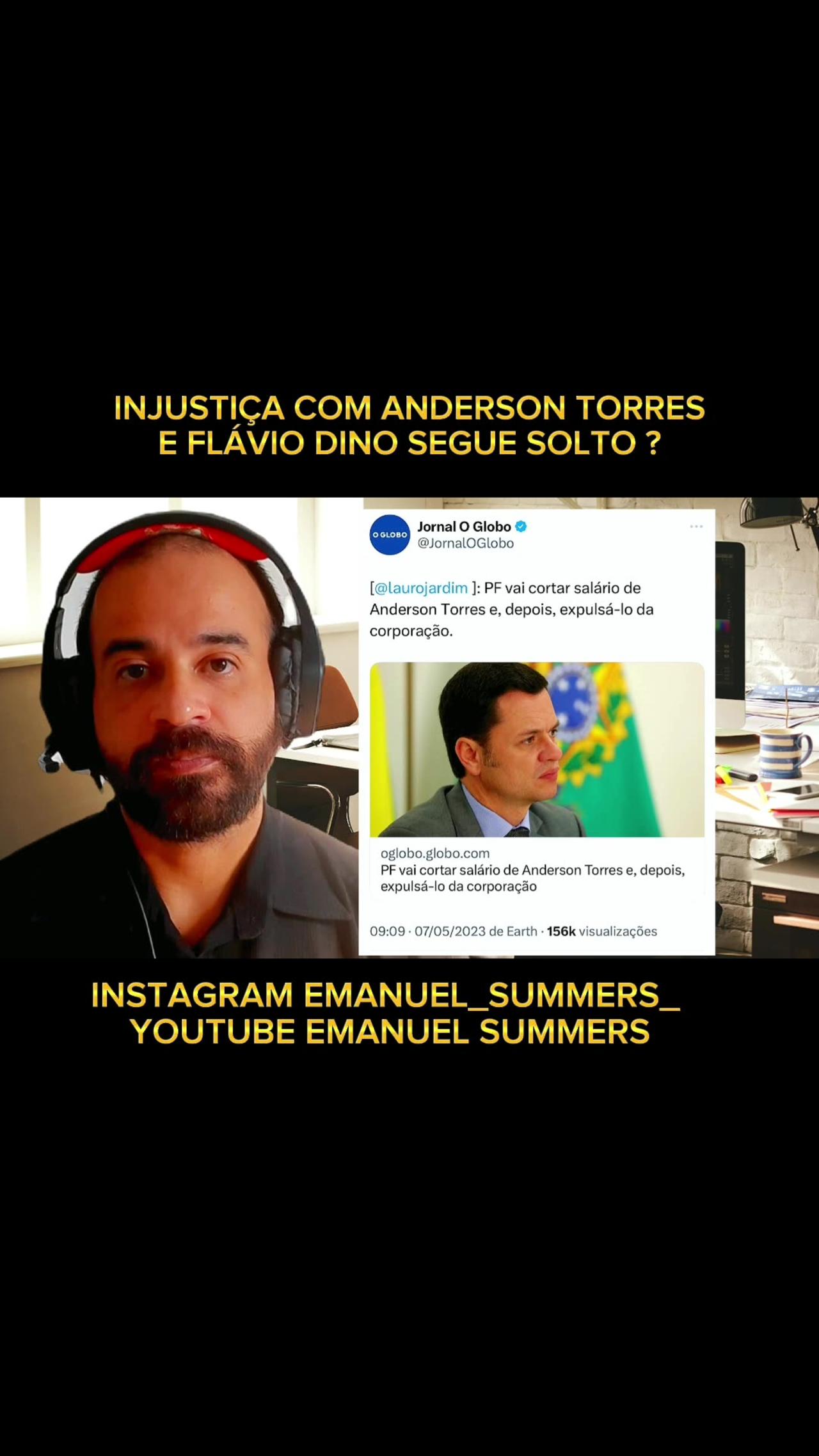 injustiça com Anderson Torres e Flávio Dino segue solto ?