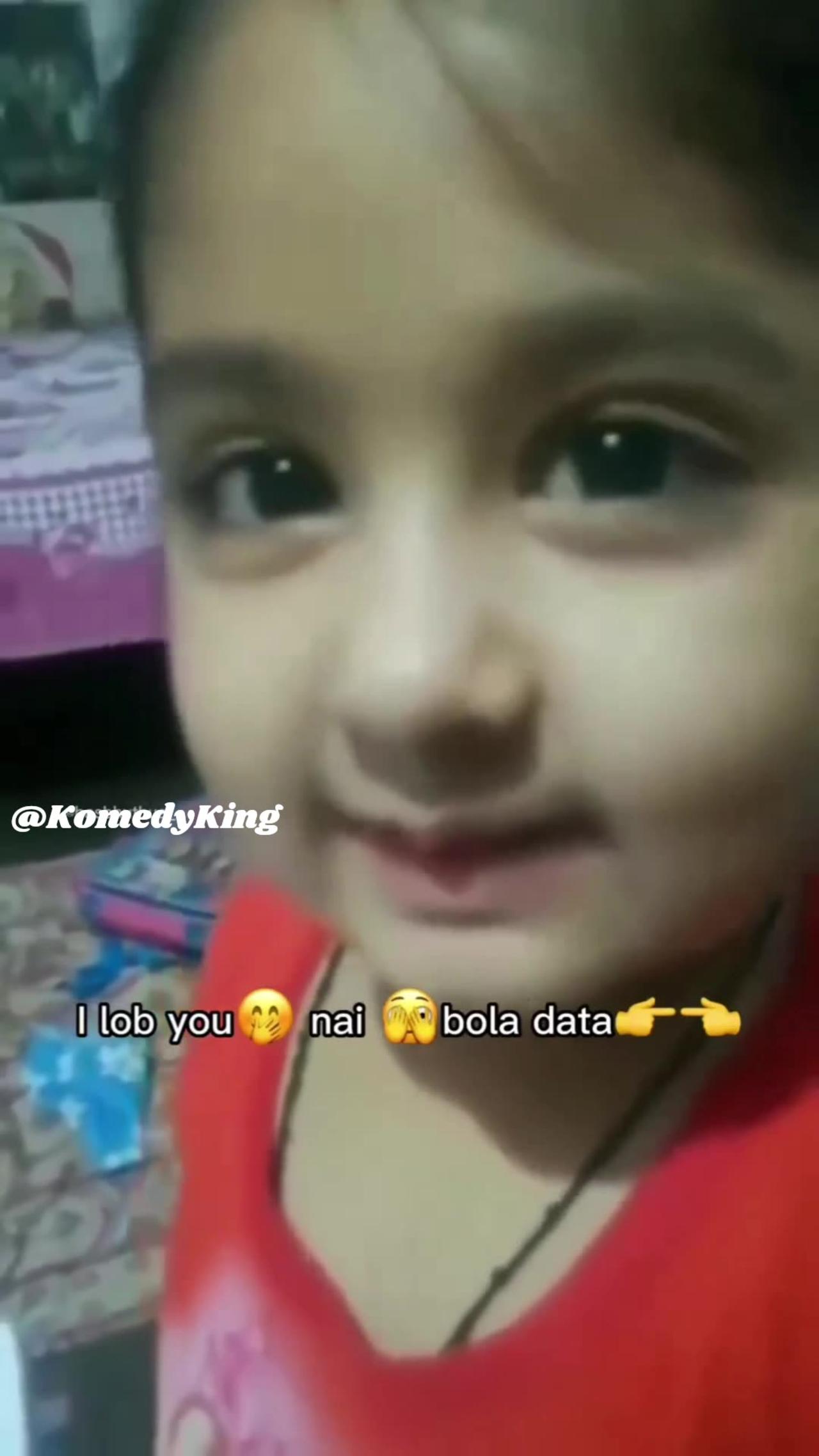 Cute baby girl funny reply when asked to say I LOVE YOU!😂💖😍