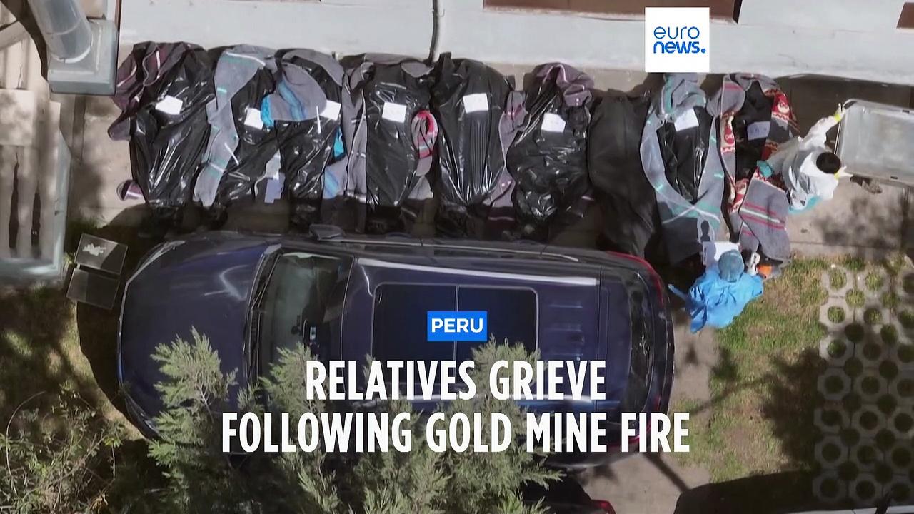 Bodies of 27 Peruvian mine fire victims taken to morgue