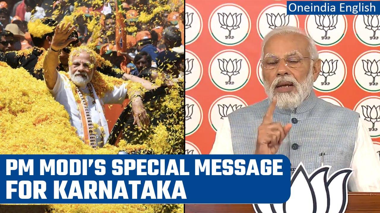 Karnataka Elections 2023: PM Modi’s special message for Karnataka and Kannadigas | Oneindia News