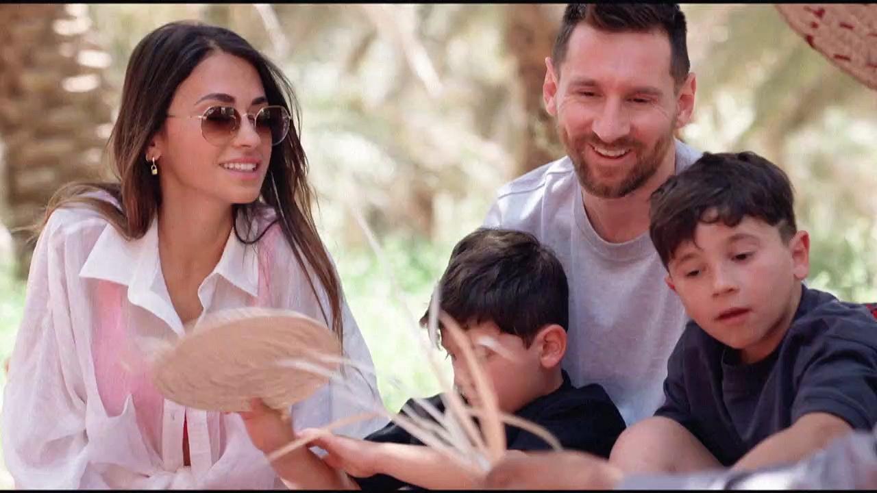 PSG's Lionel Messi enjoys family time in Riyadh