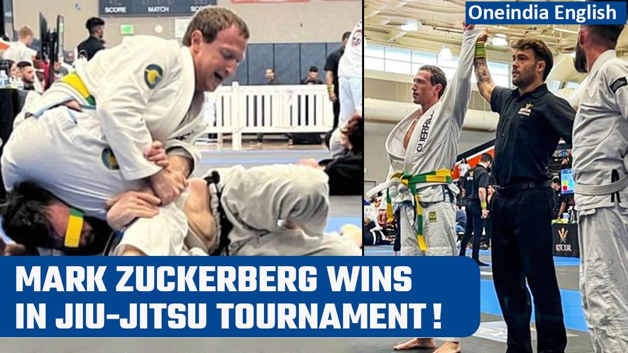 Mark Zuckerberg wins medals at his first jiu-jitsu tournament; thanks his trainers | Oneindia News