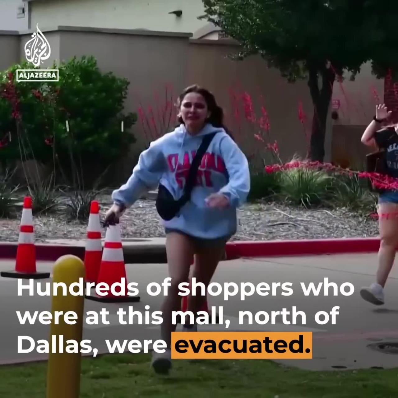Texas mall mass shooting caught in camera