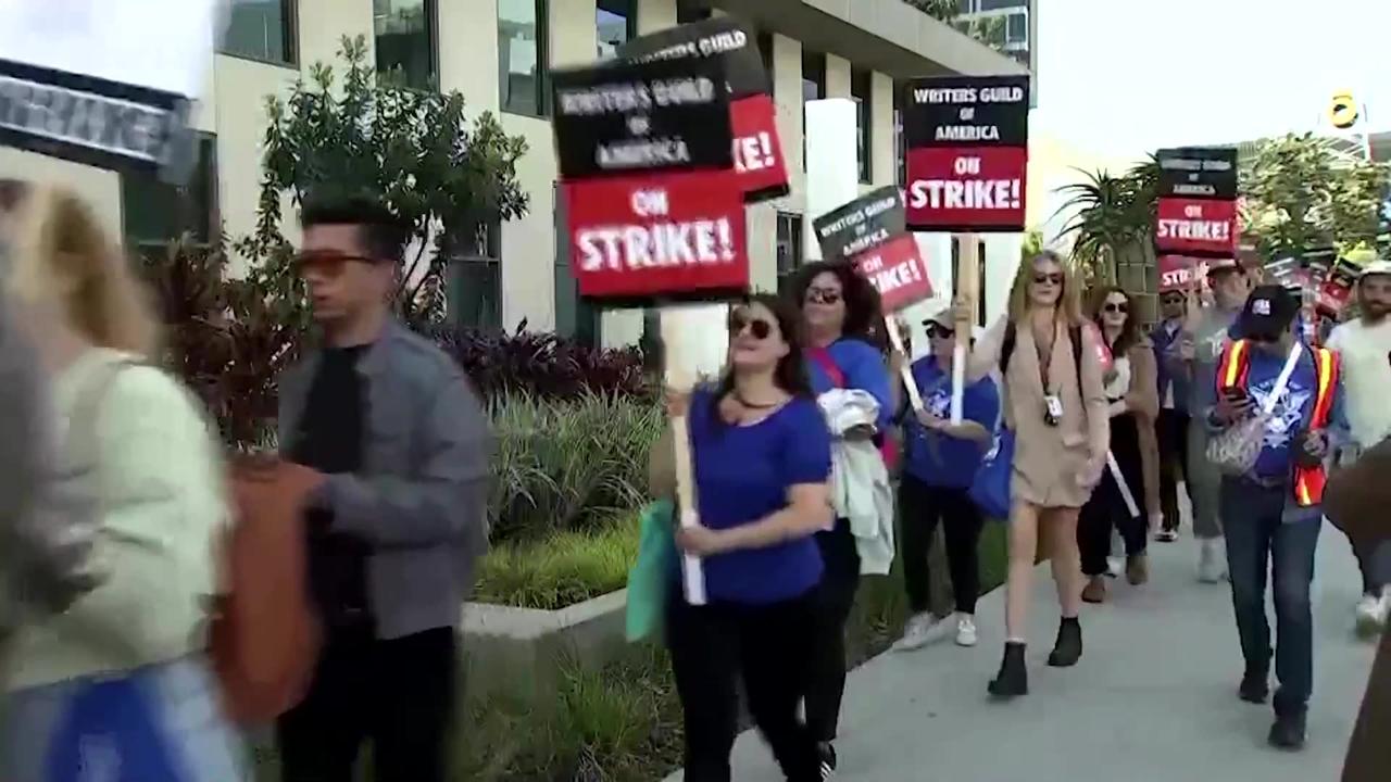 Which TV shows are affected by writers’ strike?