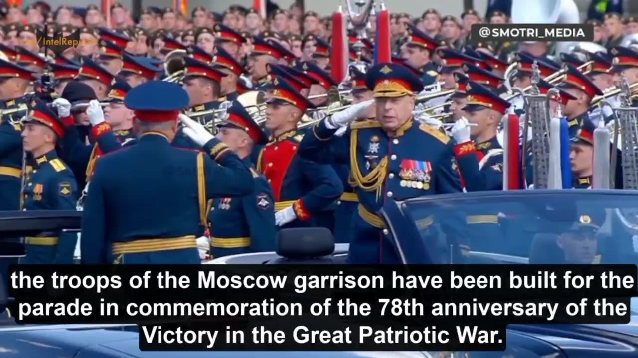 As part of the WWII Victory Day parade, Russian Defense Minister Sergei