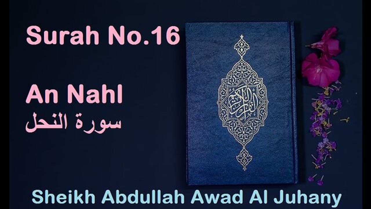 Quran 16 Surah An Nahl سورة النحل Sheikh Abdullah Al Juhany - With English Translation