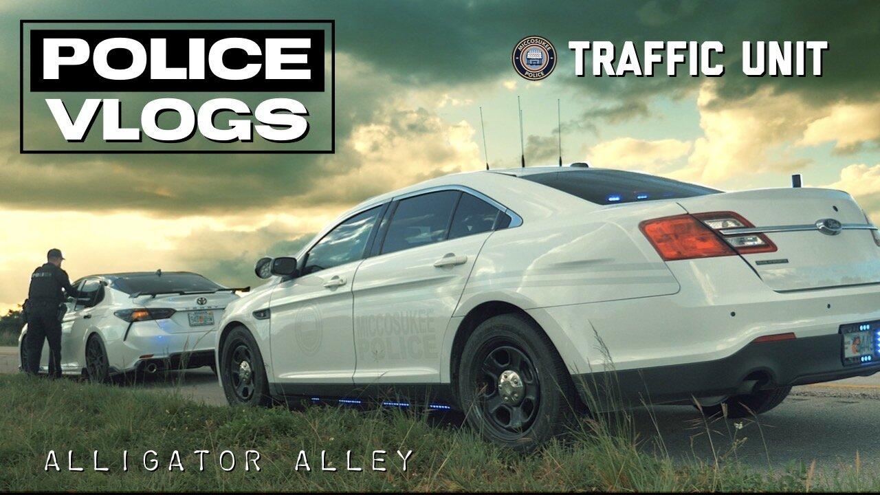 POLICE VLOGS: Traffic Unit Miccosukee Police Department (Alligator Alley)