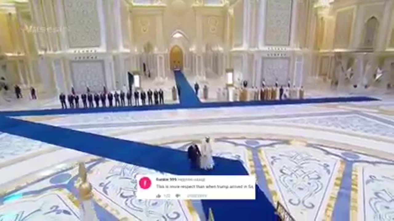 President Putin and his welcoming in the United Arab Emirates