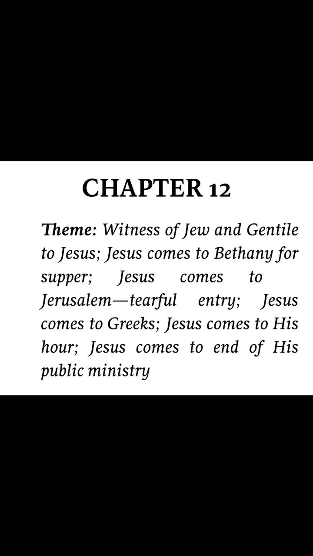 John Chapter 12 (Bible Study) (1 of 3)