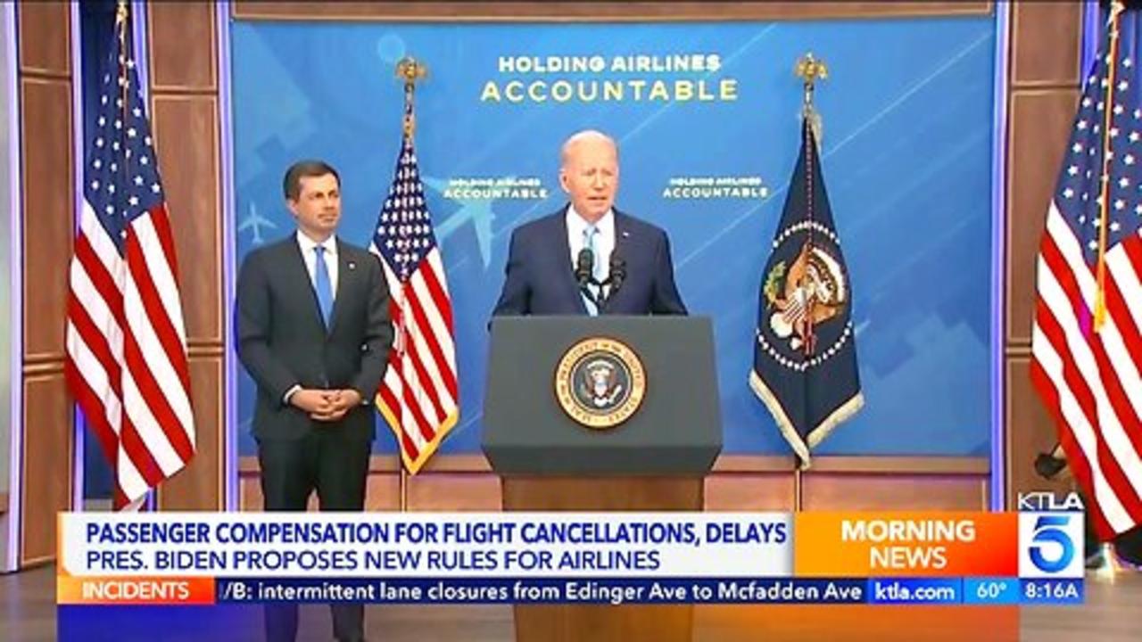 Biden proposes compensation for flight cancellations, delays