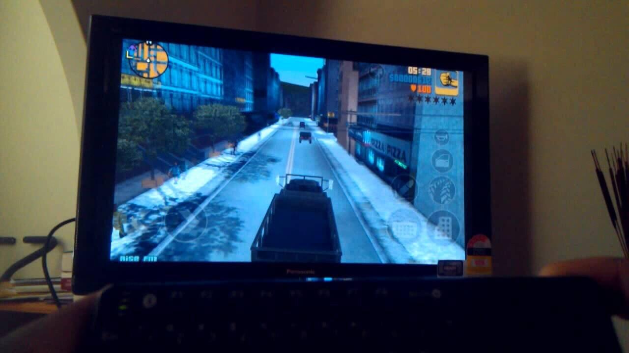 GTA 3 on the Samsung Galaxy Note with HDMI to TV and a bluetooth keyboard!! [ColdFustion]