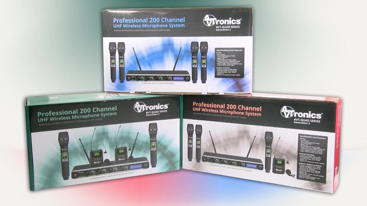 AVTronics 200 Channel Wireless Mic Systems Easy One News Page VIDEO