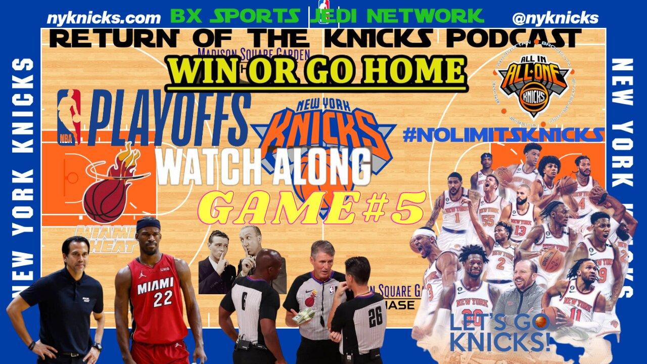 🏀NBA 2RD ROUND - Game #5 KNICKS VS HEAT WIN OR GO HOME WATCHALONG LIVE SCOREBOARD & PLAY BY PLAY