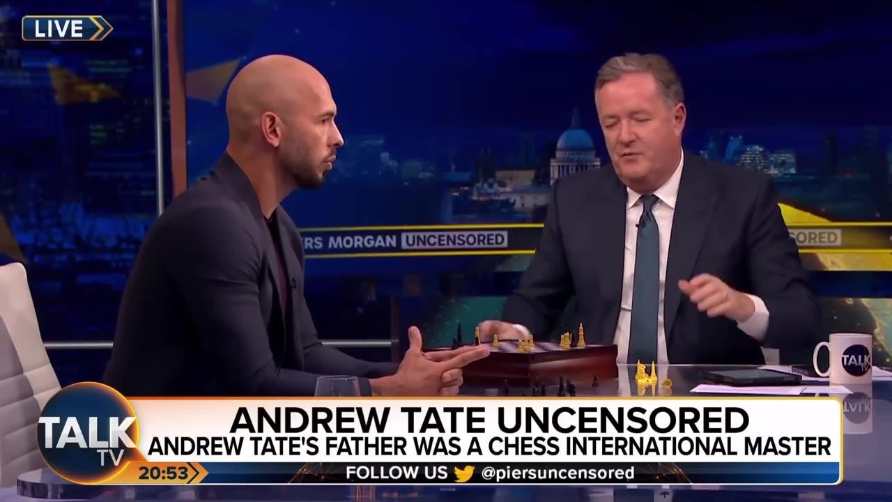 Andrew Tate DESTROYS Piers in a Chess One News Page VIDEO