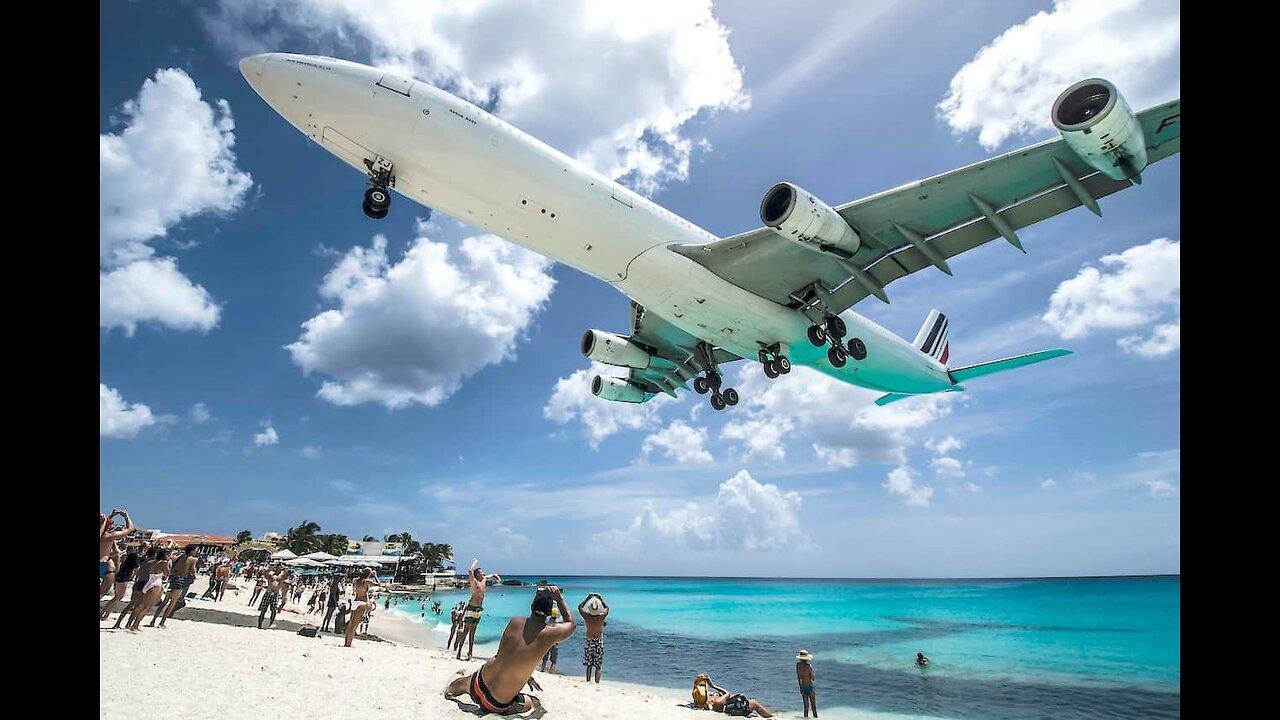 St. Maarten Juliana International Airport  - Large Planes Landing Part I